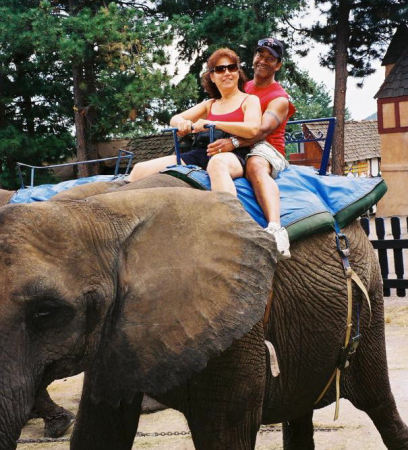 Carol & Rick on Elephant