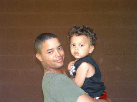 My son and grandson