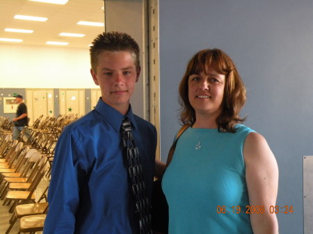 Tyler at Graduation with my sis