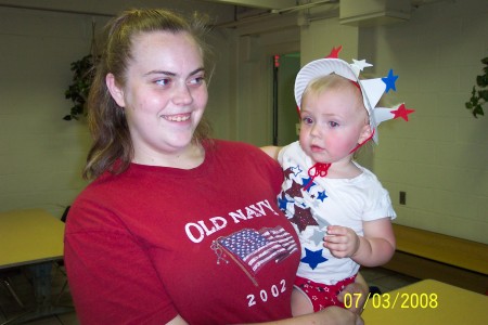 Fourth of July parade at daycare