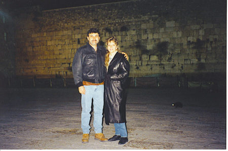 George & Jackie at the Western Wall  Jerusalem