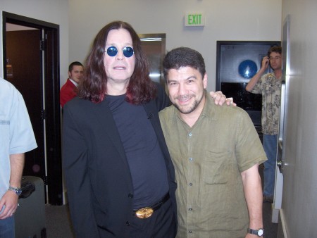 Me and Ozzy, backstage at CBS, 2005