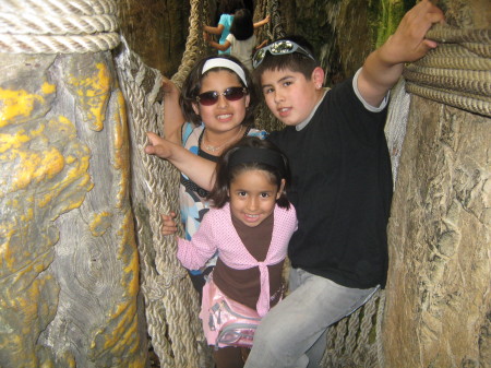 my kids at the zoo