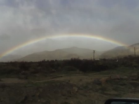 And even a rainbow in the Desert