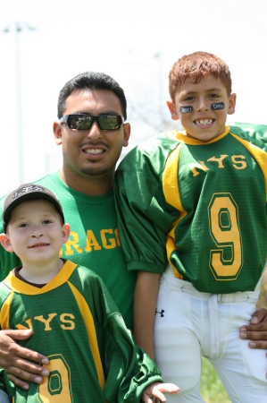 My hubby & my boys at our Championship game