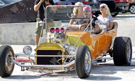 Hot rod with Holly Madison