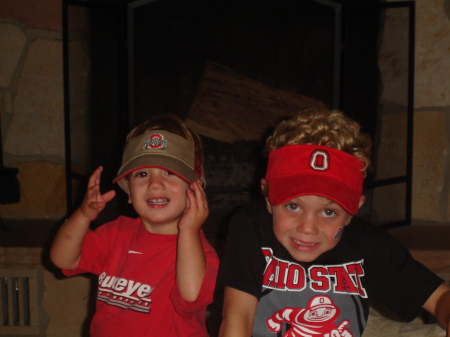 The Rhodes Boys!  Kiefer and Seth ...Go Bucks!