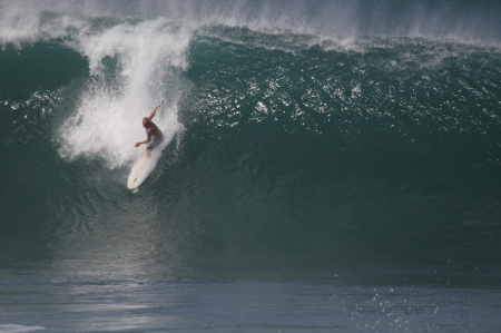 My son Roland (a twin) surfing