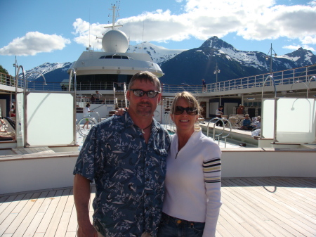 my husband and I on our Alaskan Cruise 6/08
