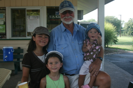 Grandpa with Erin, Julie & Hannah Koyamatsu