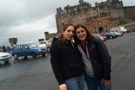 me and kel  edinburgh castle scotland