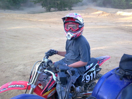 Darrin on his CR85