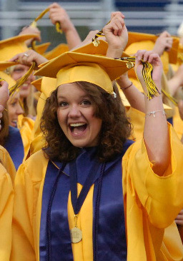 Lindsey graduating from Grand Haven High!