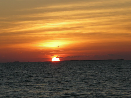 Sunset over the Gulf
