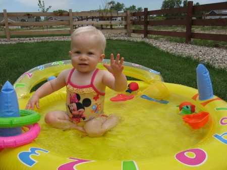 Backyard pool fun
