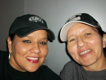 me & my sister, yogi at a spurs game!!!