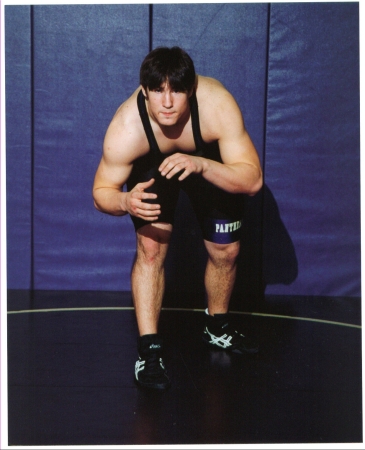 My youngest son wrestling Sr. year