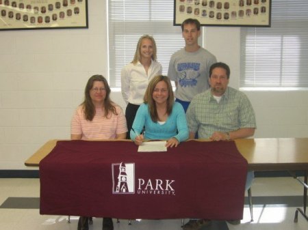 My Daughter signing her Letter of intent