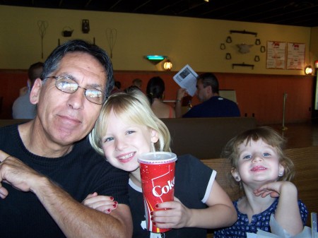 Husband Don with grandaughters Gabby & Lexy