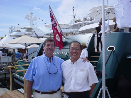 With the Owner of Cheoy Lee Yachts in FLL