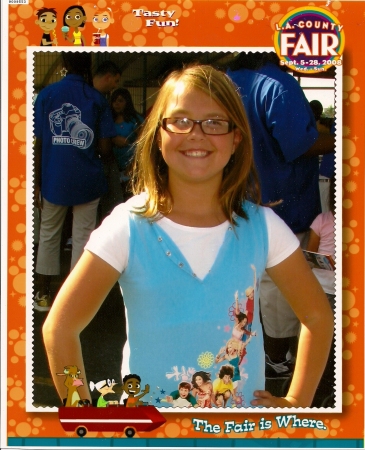 Haylee at the Fair on Sept 23