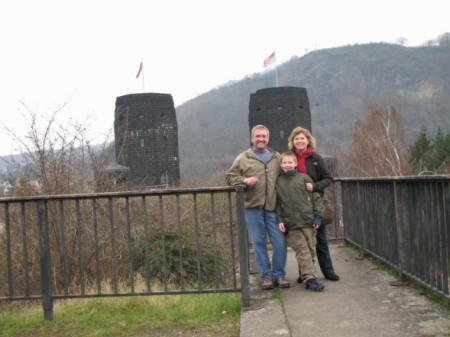 Remagen, Germany, son Griffin, wife Suzanne