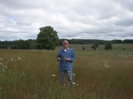 8/08 Me standing in our hayfield in Michigian