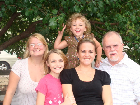 Opa with 4 of his girls