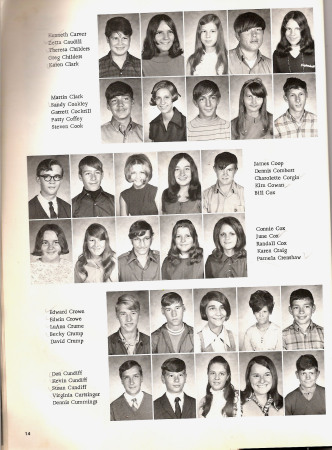 Jennifer Elkins' album, Shepherdsville Jr. High 1971