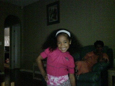 She did her hair & dressed herself!!!