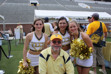 With Georgia Tech Cheerleaders at Grant Field