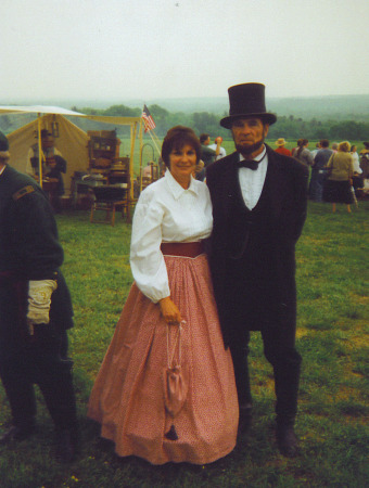 Me & Abe at Civil War Reenactment