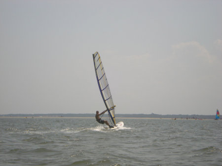 Windsurfing St. Simons Island, GA - July 4 '08