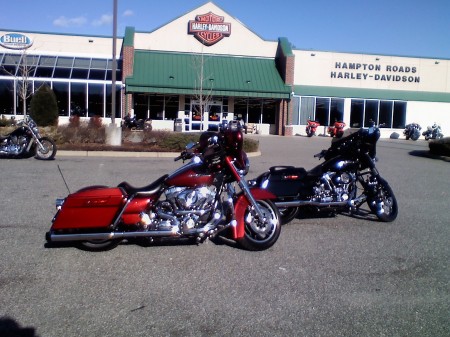 Mine & my husbands harleys