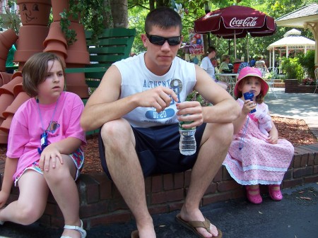 Taking a break at Dollywood Park, Tennessee