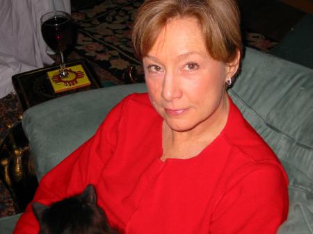 Wife and cat 2003