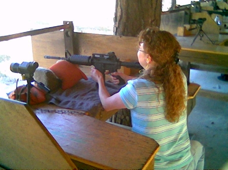 My sister Melanie and my AR-15