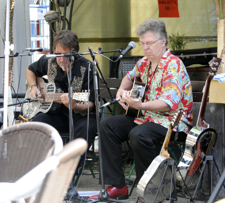 gigging on the street in Sweden