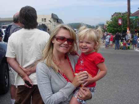 Ashlyn and I in Truckee on the 4th