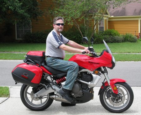 Ridin' my moped, Aug '09.