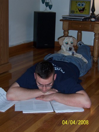 studytime with pup