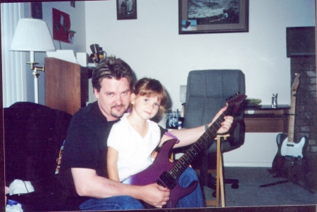 Trinity's first guitar lessons