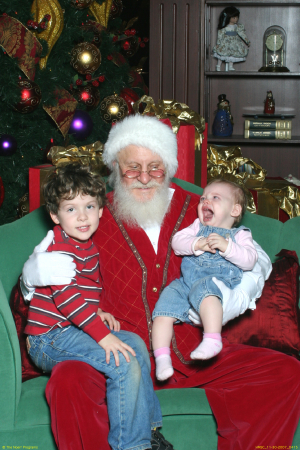 Michael and Lauren with Santa 2007