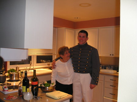 Travis and Mom - Home From West Point