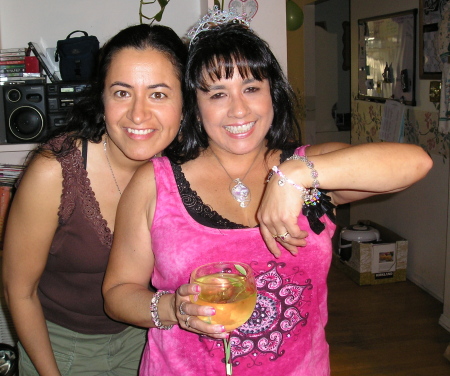 My lil sis & me on my 50th bday, June, 2007