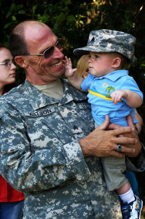 Dad and Andy Homecoming Pictures 2010