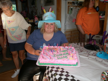 Ashley and 16th bday cake