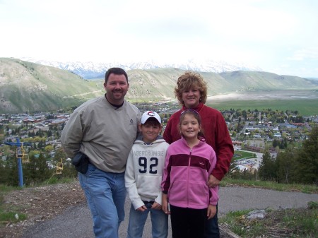 Dan, Tate, Kelly, Maddie-The Teton Mountains