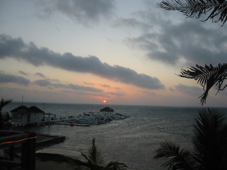 Sunset in San Pedro,Ambergris Caye, Belize