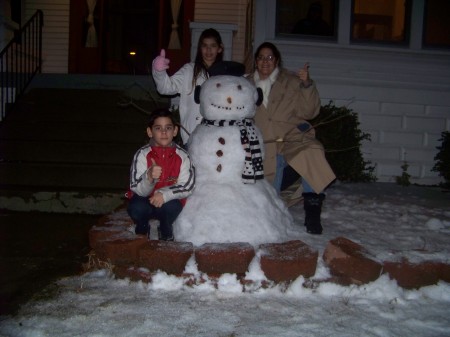 My first snowman